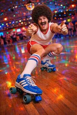 🛼💙 Authentic Vintage 70s/80s Blue Sneaker Roller Skates —  men’s 11💙🛼